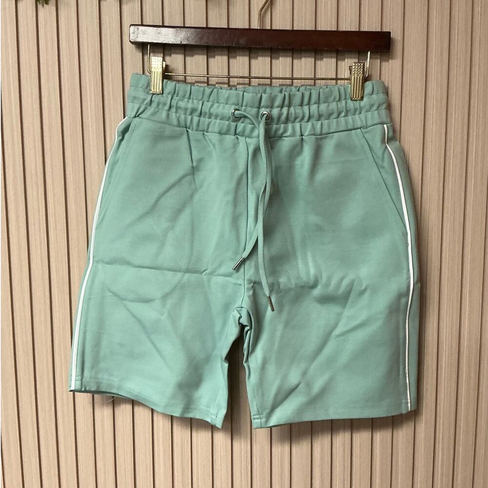 Maniere De Voir Luxe Piped Shorts Mint Green Size M
